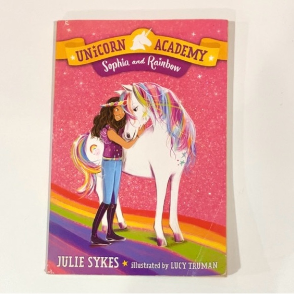 Unicorn Academy Book with Pink Cover